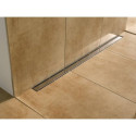 TECElinus shower channel sets with double-sided grates Tile/Steel 6 in 1, (Various length options)