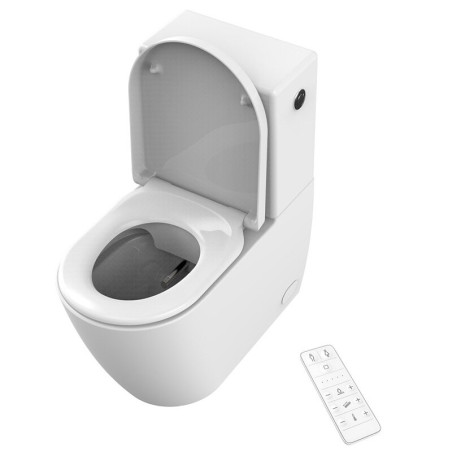 Wall-mounted toilet with bidet function MEPA Rimless with seat and lid