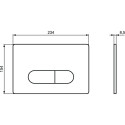 Built-in WC sets IDEAL STANDARD (6 in 1), black-matt button