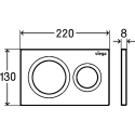 Плита для слива воды VIEGA Prevista Visign for Style 20, черный-матовый