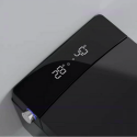 Подвесной унитаз с биде function MEPA Rimless с сиденьем и крышкой в комплекте с инсталляционным каркасом и кнопкой, черный-мато