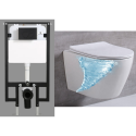 Built-in WC sets MEPA (6 in 1), 8 cm frame, black button