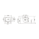 Built-in WC sets MEPA (6 in 1), 8 cm frame, black button