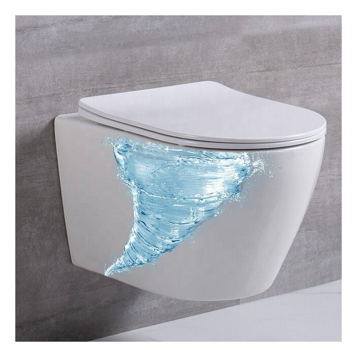 Potinkamie WC komplekti MEPA (6 in 1), 8 cm rāmja, Compact, melns pogas