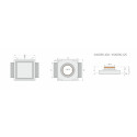 Ergovalve diffuser ERGOVENT Kvadro 125 mm, with damper