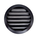 ALNOR 125 ventilation outdoor grilles, black