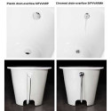 PAA Vario M bathtub siphon from Vario L, chrome-plated
