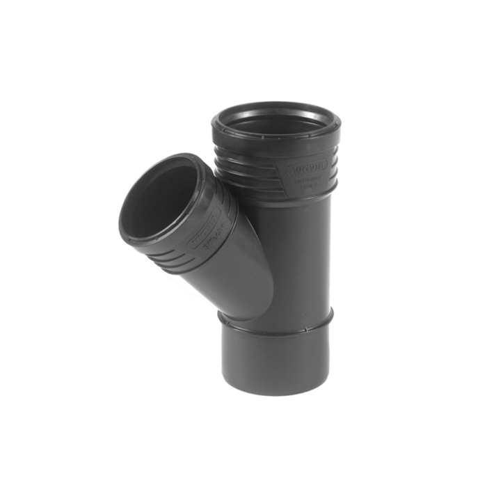 Maztriķu iekšējo notekūdeņu trīszaru WAVIN SiTech+ 110 x 75/45°