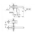 GROHE Essence 183 mm sink mixer, 29192KF1
