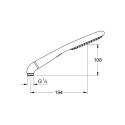 Dušas galva GROHE Rainshower Eco 120, 2 funkcijas, 27274000