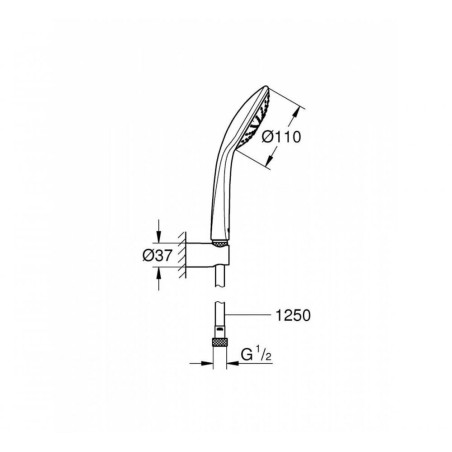 Dušas GROHE Euphoria 110 Mono, 27354000