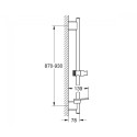 GROHE Rainshower SmartActive shower stand 900 mm, phantom black, 22125KF0