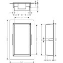 Potinkinā niša HANSGROHE XtraStoris Original 300 x 150 x 70, melna-matēta, 56092670