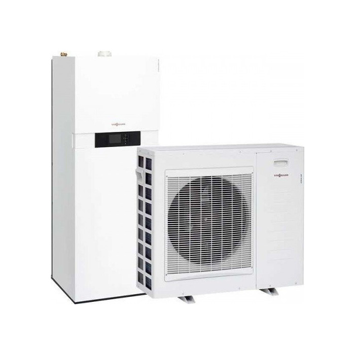 Air-water heat pump VIESSMANN VITOCAL 111-S AWBT-M-E-AC 111.B06, 6.02 kW 230/400 V with integrated 210 l hot water tank.