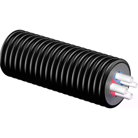 Četru cauruļu izolēts caurule UPONOR Ecoflex Quattro 2 x 32 x 2.9 - 25 x 3.5 - 20 x 2.8 / 175