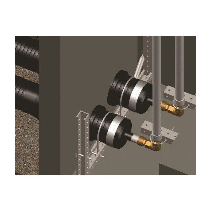 Četru cauruļu izolēts caurule UPONOR Ecoflex Quattro 2 x 32 x 2.9 - 25 x 3.5 - 20 x 2.8 / 175