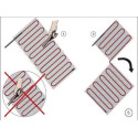 Electric heating mat 3 m (1.5 m2) + in-wall room thermostats