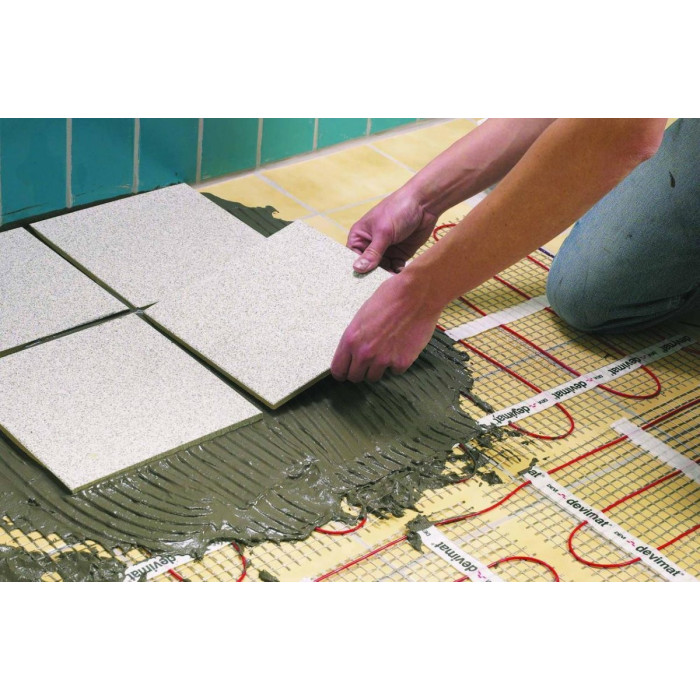 Электрический теплый пол 5 м (2,5 м2) + встроенный термостат помещения