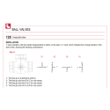 Triangular ball valve T-shaped ITAP 1/2"" w/v/v, long handle