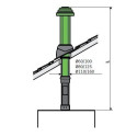 Kamino kits for vertical connection (through the roof) BOSCH C33x, Ø80/125