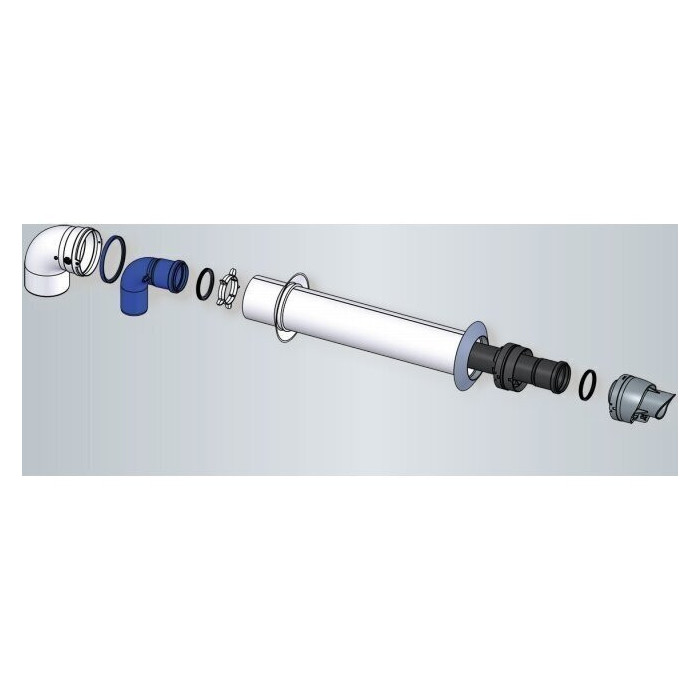 Kamino horizontal connection set VIESSMANN Ø60/100, 7783214