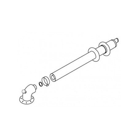 Kamino kits for horizontal connection (through the wall) PROTHERM Ø60/100, long - 800 mm, S1K