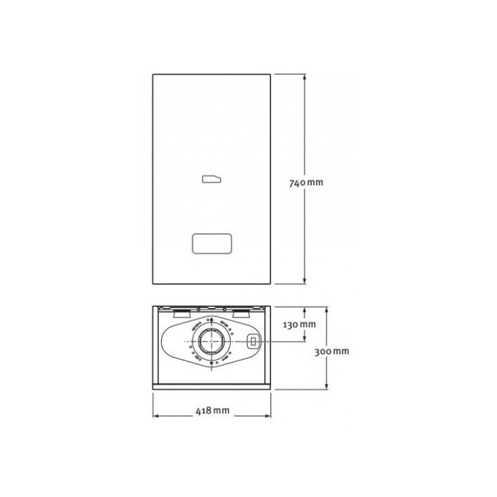Gas condensing boiler PROTHERM Gepard Condens 6.3-26.5 kW with the option to connect a storage water heater, 25MKO