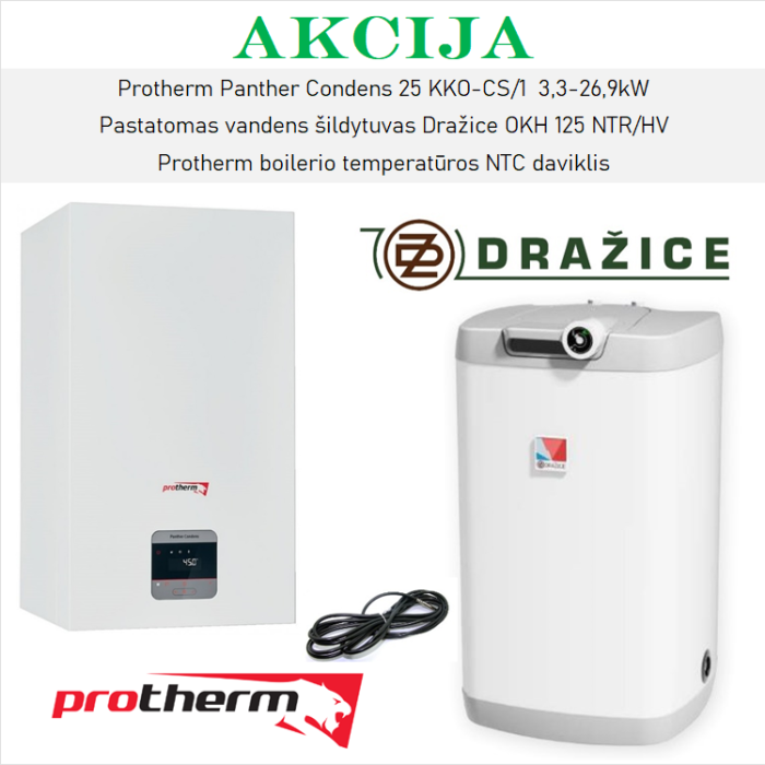 Promotional PROTHERM Panther 25KKO from DRAŽICE heating equipment sets