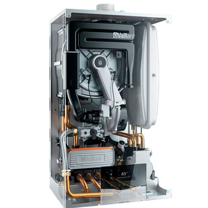 Gāzes kondensācijas katls VAILLANT ecoTEC plus 2,9-14,8 kW VU 15CS/1-5 ar iespēju pieslēgt tilpuma ūdens sildītāju
