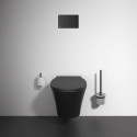 Holder with a container for toilet brush IDEAL STANDARD black-matt