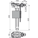 Water filling mechanism for the ALCADRAIN A160P-3/8'' recessed frame