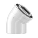 Kamino (caurules) divkārša elkoņa BOSCH Ø 60/100 mm / 45°