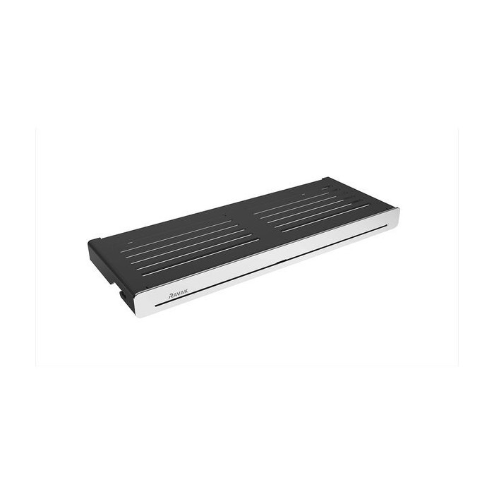Stūra plaukts RAVAK Slim S, melns-hroms, X07P575