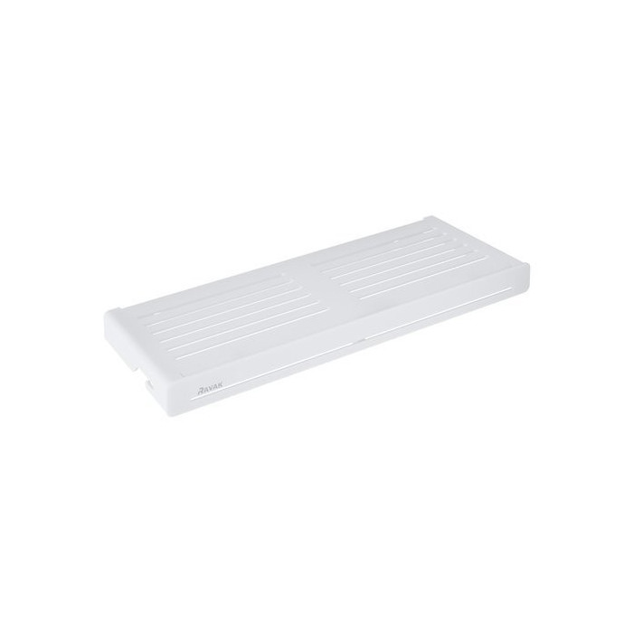 Corner shelf RAVAK Slim S, white-white, X07P651