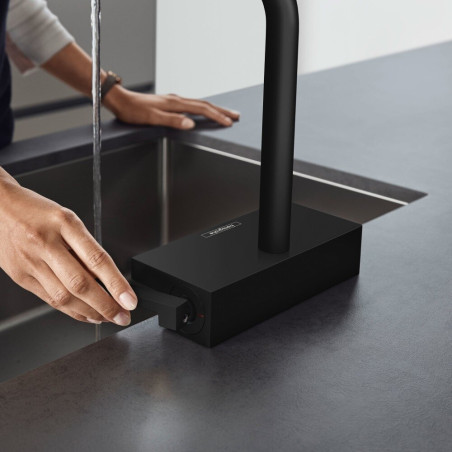 Kitchen (sink) faucet with pull-out hose HANSGROHE Aquno Select M81, 73836670