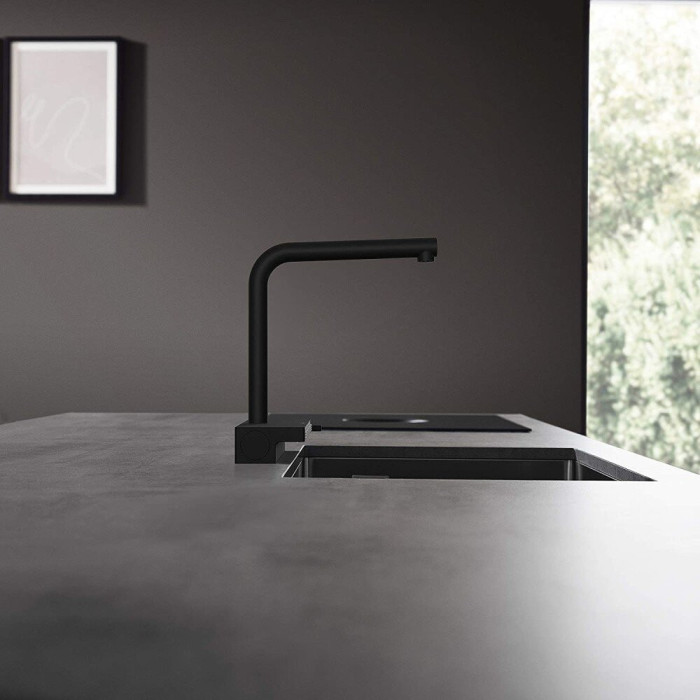 Смеситель для кухни (раковины) с выдвижным шлангом HANSGROHE Aquno Select M81, 73836670