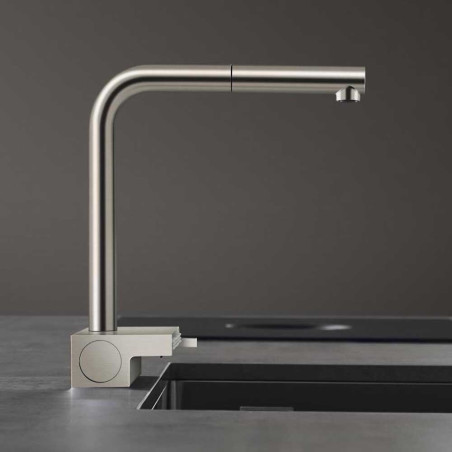 Virtuves (izlietnes) maisītājs ar izvelkamu šļūteni HANSGROHE Aquno Select M81, 73830800