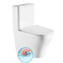 Uzstādāms tualetes pods SAPHO Bello Rimless ar SLIM lēni nolaižamu vāku