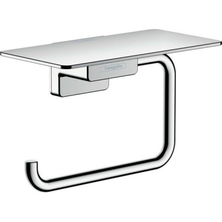 Tualetpapīra turētājs ar plauktiņu HANSGROHE AddStoris 41772000, hroms