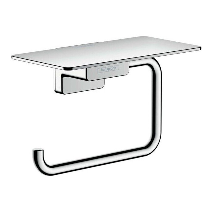 Держатель для туалетной бумаги с полочкой HANSGROHE AddStoris 41772000, хром