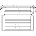 Lentīte dvieļiem HANSGROHE AddStoris 41751000, hromēta