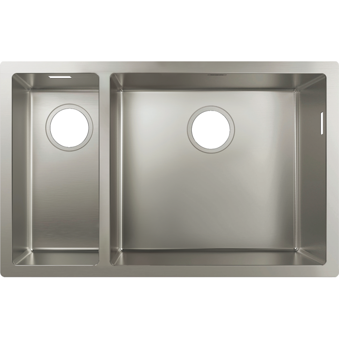 Nerūsējošā tērauda izlietne HANSGROHE 705 x 450 mm, 43429800
