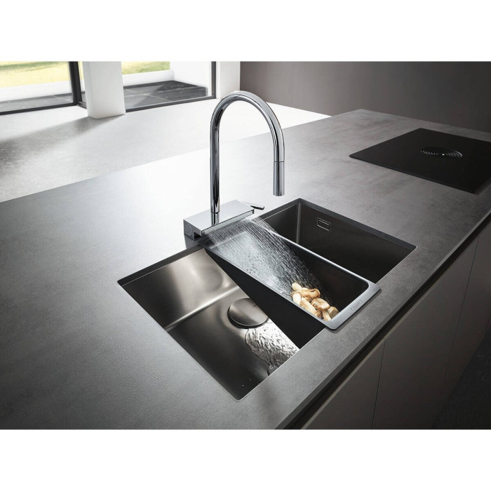 Cauruļvads HANSGROHE, melna-matēta, 40963000
