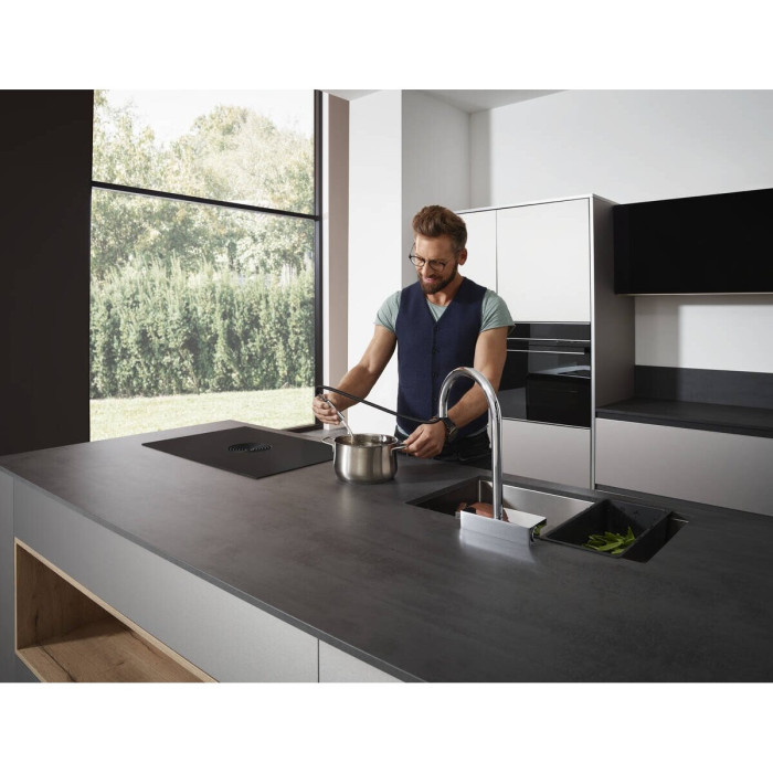 Cauruļvads HANSGROHE, melna-matēta, 40963000