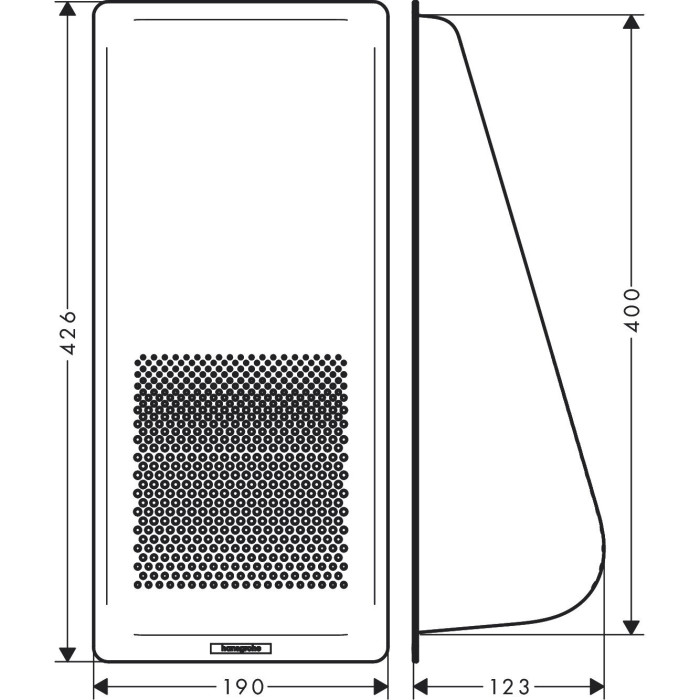 Сифон HANSGROHE, черный матовый, 40963000