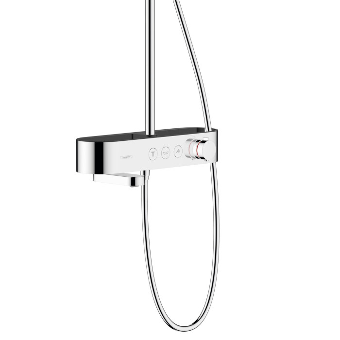 Thermostatic rain shower system with spout for bathtub HANSGROHE Pulsify S 260 1 jet, 24230000