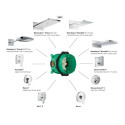 Potinkinis termostatiskais dušs 6 in 1 komplektā HANSGROHE Raindance E 300, pulēta zelta krāsā