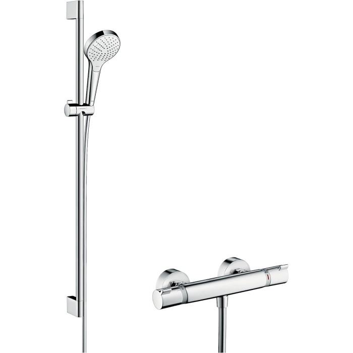 Thermostatic shower mixer with 95.9 cm shower stand HANSGROHE Croma Select S, 27014400