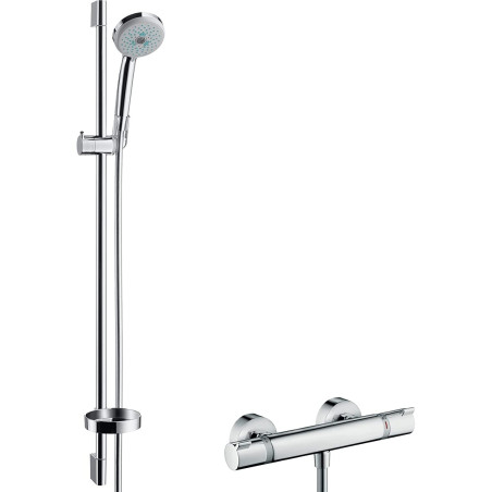 Termostatiskais dušas maisītājs ar 95,8 cm dušu stāv HANSGROHE Croma 100, 27035000