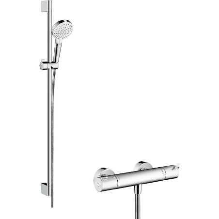 Termostatiskais dušas maisītājs ar 95,9 cm dušas statīvu HANSGROHE Crometta, 27813400